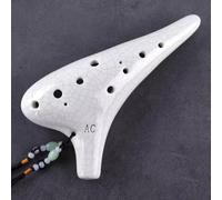 LJISEHG Ceramic Flute 12 Holes Tao Xun Beginner's Guide 15x9cm