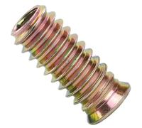 LJISEHG Écrou d'insertion fileté en bois - Acier zingué for l'assemblage de meubles - Fixations durables et fiables(M8x15mm)