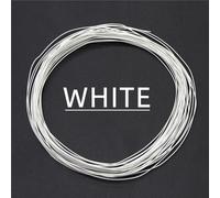 LJISEHG Fil micro fin PTFE 24-38AWG - Câble électronique en cuivre haute température à noyau unique plaqué argent(White,100M-26AWG)