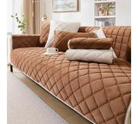 LJISEHG Housse de canapé en Forme de L - Protecteur de Meubles 1/2/3/4 Places for canapé sectionnel et d'angle, Utilisation dans Le Salon(Square Coffee,90x120cm)