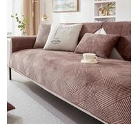 LJISEHG Housse de canapé en Forme de L - Protecteur de Meubles 1/2/3/4 Places for canapé sectionnel et d'angle, Utilisation dans Le Salon(Coffee,70x90cm)