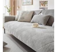 LJISEHG Housse de canapé en Forme de L - Protecteur de Meubles 1/2/3/4 Places for canapé sectionnel et d'angle, Utilisation dans Le Salon(Light Grey,70x120cm)