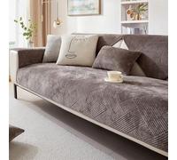 LJISEHG Housse de canapé en Forme de L - Protecteur de Meubles 1/2/3/4 Places for canapé sectionnel et d'angle, Utilisation dans Le Salon(Chocolate,110x160cm)