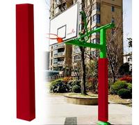 LJISEHG Housses de Rembourrage de Poteau de Remplacement Anti-Collision, Coussin Robuste Toutes Saisons for Panier de Basket-Ball extérieur,(Red,8"x8"(20x20cm) Pole)