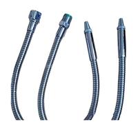 LJISEHG Raccords de robinet en métal, tuyaux flexibles - Tube de refroidissement eau/huile avec embout rond, flexible et étanche(300mm,1/2 INNER THREAD)