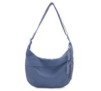 LJISEHG Sac bandoulière femme style simple - Grand sac fourre-tout, sacoche en tissu polyvalente, petit sac léger idéal for les courses scolaires quotidiennes des étudiantes(Lakeblue)