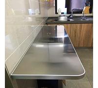 LJISEHG Table Pliante Murale en Acier Inoxydable 304 - Bureau Pliable Gain de Place for Cuisine, Salle à Manger, buanderie ou Bar.(L120xW30CM/L47.2xW11.8IN)