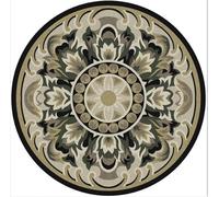 LJISEHG Tapis Rond en Velours Cristal de Style Ethnique Vintage Amazon, Panier Suspendu for Chambre à Coucher, Tapis Persan(RoundPersia-9,80 * 80cm)