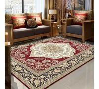 LJISEHG Vintage Tapis Persan bohème Salon Tapis Absorbant résistant aux Taches Bed & Breakfast hôtel Plein de de Style Ethnique(YretroPersian(12),80x120cm)