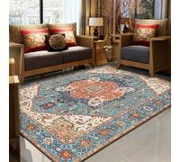 LJISEHG Vintage Tapis Persan bohème Salon Tapis Absorbant résistant aux Taches Bed & Breakfast hôtel Plein de de Style Ethnique(YretroPersian(15),50x80cm)