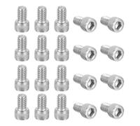 LJISEHG Vis à tête cylindrique à six pans creux, 30 pièces boulons entièrement filetés 1/4-20 x 7/8 pouces, raccord matériel for la construction,(1/4-20 x 3/8")