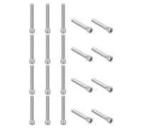 LJISEHG Vis à tête cylindrique à six pans creux, 30 pièces boulons entièrement filetés 1/4-20 x 7/8 pouces, raccord matériel for la construction,(1/4-20 x 1-3/4")
