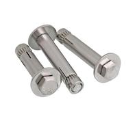 LJISEHG Vis d'expansion en acier inoxydable 304 M6-M12, boulons d'ancrage for béton à demi-dent, boulon à crochet for la fixation murale, l'amélioration de l'habitat et la construction(60mm,M6 2PCS)