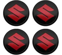 LJJWIW 4 Pièces Voiture Cache Moyeux pour Suzuki Baleno 2015-2022,Capuchons Centre Roue Moyeu Enjoliveur Jantes Enjoliveurs Résistant Corrosion Accessoires,Red-54MM