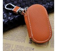 LJJWIW Voiture Etuis Porte Clés pour Volvo EX30 EX90,Clef Coque Key Housse Protection Clé Pochettes Télécommandes Pochette Portefeuille Etui Taille Suspendue Cartes,Orange