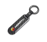LJJWIW Voiture Porte Clés pour Abarth 695 595 500 competizione 124 Spider Punto,Esthétique Durable Porte,Porte Clef avec Le Logo,Porte Clé Portable Multifonction,Homme Cadeaux Auto Accessoires