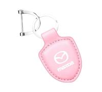 LJJWIW Voiture Porte Clés pour Mazda MX-5 2016-2023,Esthétique Durable Porte,Porte Clef avec Le Logo,Porte Clé Portable Multifonction,Homme Cadeaux Auto Accessoires,Pink