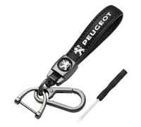 LJJWIW Voiture Porte Clés pour Peugeot Rifter L2 2019-2024 2025,Esthétique Durable Porte,Porte Clef avec Le Logo,Porte Clé Portable Multifonction,Homme Cadeaux Auto Accessoires