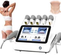 LjlXanthiper Appareil Professionnel Lifting Visage Et Corps avec | équipé 2 Pièces à Main Et De 7 Cartouches Profondeurs Variées (1,5 à 13 Mm),Convient à Un Usage Domestique Ou Institut Beauté