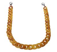 Ljmyy Chaîne acrylique / transparente / sac à main / sangle de rechange / ensemble avec boucles pour femme collier argenté, A, Taille unique