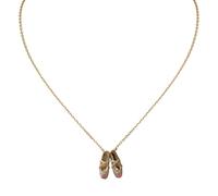 Ljmyy Collier délicat avec pendentif en forme de chaussure de ballet avec cristaux élégants, décoration élégante pour femmes et filles à la mode