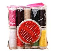 Ljmyy Ensemble de couture portable pour la maison et les voyages avec aiguilles à fils assortis pour travaux manuels et réparations d'urgence