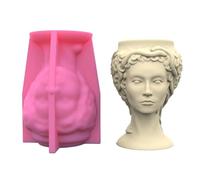 Ljmyy Grand moule en silicone en forme de tête de serpent pour la fabrication de fleurs et de bougies