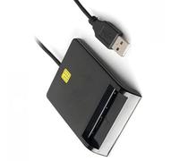 Ljmyy Lecteur de cartes d'identification intelligent USB 2.0 pour cartes bancaires lecteur de cartes USB pour téléphones tablettes lecteur de cartes
