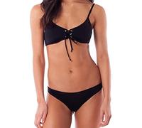 Ljmyy Maillot de bain 2 pièces rembourré avec cordon de serrage et sangle de poitrine pour femme, ensemble de maillots de bain push-up pour femme, tanga, taille haute, Oberteil Bügel Sportlich Tuyau