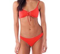 Ljmyy Maillot de bain 2 pièces rembourré avec cordon de serrage et sangle de poitrine pour femme, ensemble de maillots de bain push-up pour femme, tanga, taille haute, Oberteil Bügel Sportlich Tuyau