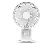 Ljmyy Ventilateur USB à clipser 2000 mAh 14,9 cm 3 vitesses à circulation d'air rapide, pince robuste portable pour lampe chaude W/LED