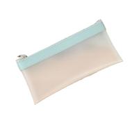 LJNFCBG Fourniture Scolaire Étui À Crayon Semi-Transparent Glacé, Sac De Papeterie Fermeture Éclairée