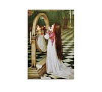 LJPENART Poster John William Waterhouse (Mariana in The South) - Impression sur toile - Décoration murale - 30 x 45 cm