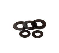 LJPshop-Rondelle plate M2 M2,5 M3M4 M5M6M8 M10 Noir doux PVC Joint étanche à l'isolation en plastique, Résistant à la corrosion et à la surface lisse(M2x4x0.5mm)