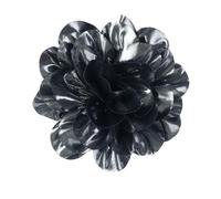 LJRPUPY Grande broche en satin délicat en forme de fleur pour robe de mariage, jupe, écharpe, chapeau, vêtements, accessoires de décoration, One Size, art du tissu, art du tissu