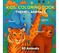LJ's Kids' Coloring Book: Animals: Animal friends are waiting for your crayons! Color and bring them to life!