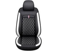 LJSMFC Sièges de Couverture de Voiture Ensemble Complet pour Jeep Renegade/Jeep Compass dal 2014, PU Cuir Ensemble de Protecteurs Siège Voiture Imperméables,Black White