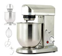 LJTHUU Batteur sur Socle électrique de Cuisine - Bol en Acier Inoxydable 5 L/7 L avec Fouet, Crochet pétrisseur et Batteur - Batteur Professionnel pour pâtisserie, Pizzeria