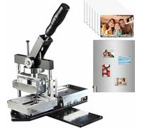 LJTHUU Machine à fabriquer des aimants pour réfrigérateur, découpeur de Papier Autocollant Photo pour réfrigérateur, 100 pièces