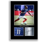 LJW Prints Michael Olise France 2026 Affiche de Football Imprimée sur Mur avec Autographe Signé pour les Fans