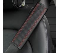 LJWAN 2 pièces Voiture Protège Ceinture de Sécurité Coussin pour, D'épaule Ceinture-Sécurité Cuir PU Epaulieres Securite,C
