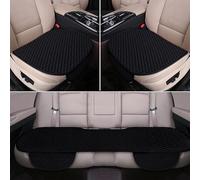 LJWAN Coussin Voiture Siege pour MG ZS MG4 MG5 ZS EV 2000-2020 2021 2022 2023, Tissu Housses Siège Voiture Universelles 3 Pièces Respirant Protection Siège Accessoires,Black