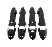 LJWAN Couvercles pour Poignées de Porte Auto pour CityFront 2015, Poignée De Porte De Voiture Couverture Garniture Autocollants Style,Single hole dual intelligence-carbon fiber