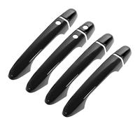 LJWAN Couvercles pour Poignées de Porte Auto pour Civic 9th Generation 20012-2015, Poignée De Porte De Voiture Couverture Garniture Autocollants Style, gewone handgreep - helder zwart