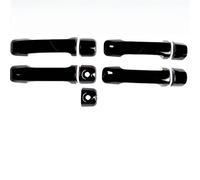 LJWAN Couvercles pour Poignées de Porte Auto pour Toyota Tundra 2007-2021, Poignée De Porte De Voiture Couverture Garniture Autocollants Style, Single-Hole Handle Set 9 Pieces-Bright Black