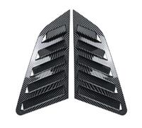 LJWAN Housse Décorative pour Fenêtre de Voiture pour Audi A3 S3 8Y Hatchback 2021-2025, Pare-Soleil Triangle Anti-UV et Pluie - Store Amovible Design Élégant,Carbon Fiber