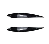 LJWAN Kit Sourcils Phare Voiture pour Volkswagen Polo 9N 2005-2009, Autocollant Tuning Style pour Phares Avant Résistant à la Chaleur et aux UV,Carbon Fiber