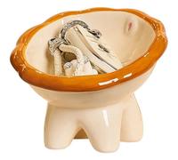 LJWWEI Bol de rangement en céramique en forme de petit lion pour chat et chien