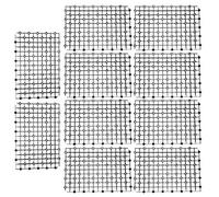 LjwZekyrnt 10 pièces en Plastique épissage Filtre d'aquarium Fond Grille Plaque écran pour Utilisation de réservoir de Poissons d'aquarium (Noire)