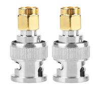 LjwZekyrnt 2 pièces BNC mâle à SMA mâle Type connecteur Adaptateur convertisseurs de Test